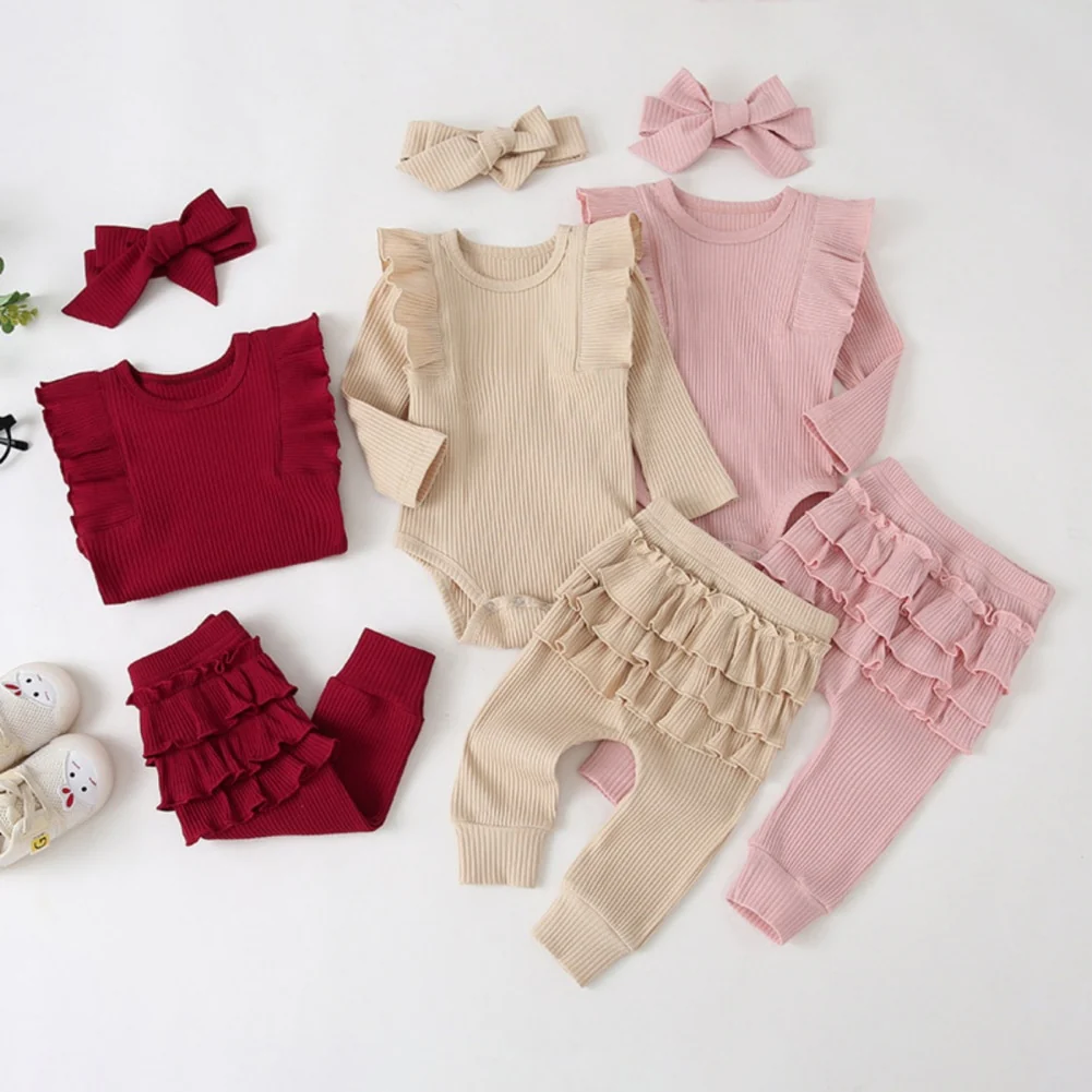 Girls Ruffle Tracksuit Set