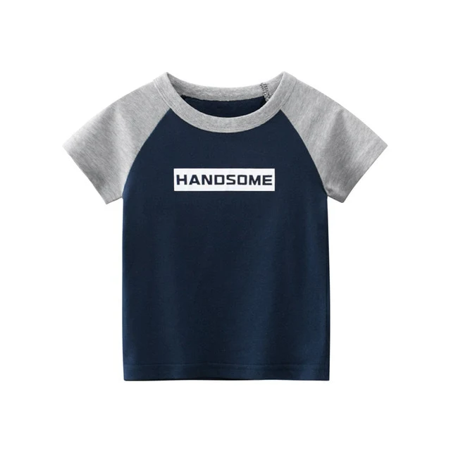 Handsome Boys T-shirt Cotton Short Sleeve