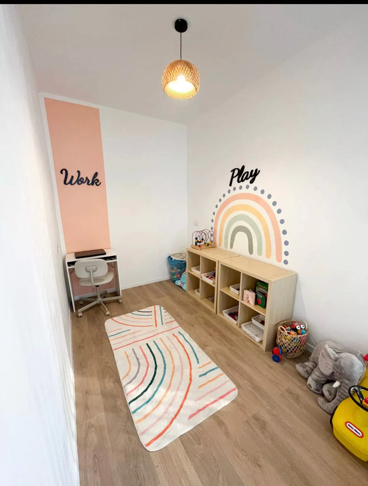 Wooden Name Sign - Coloured Personalised Nursery Decor