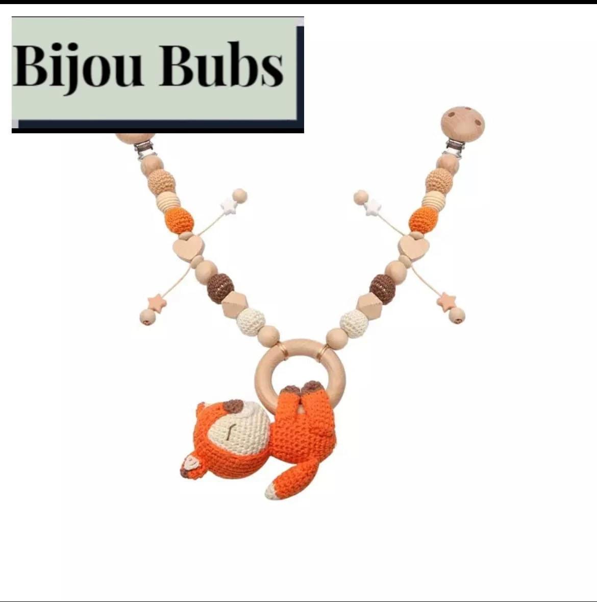 Crochet Pram Garland Toy with Clip