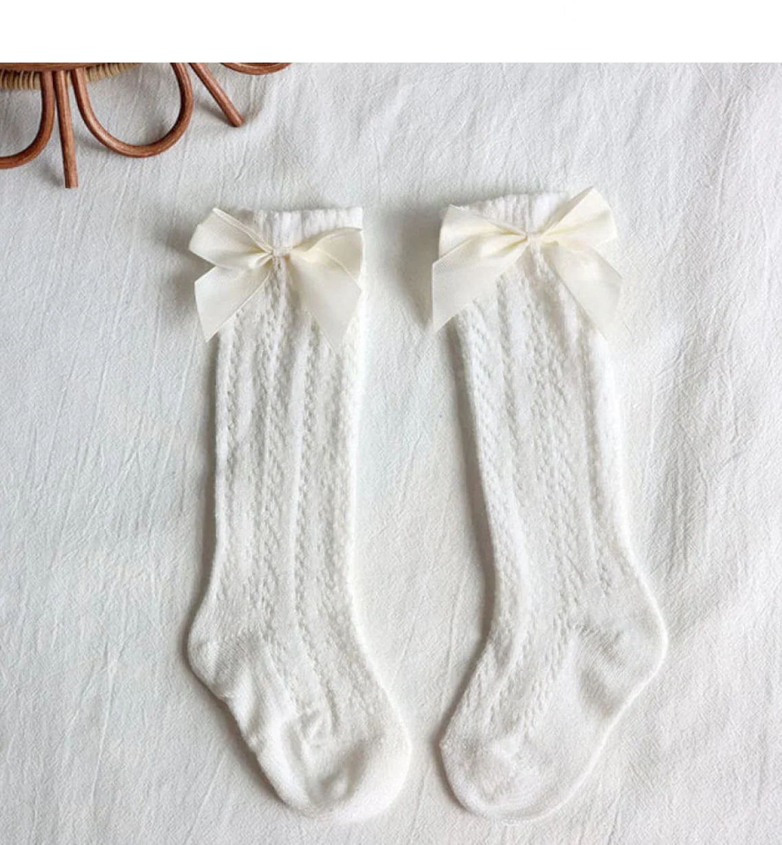 Crochet Girls Socks - Spanish Style Girls Socks - White