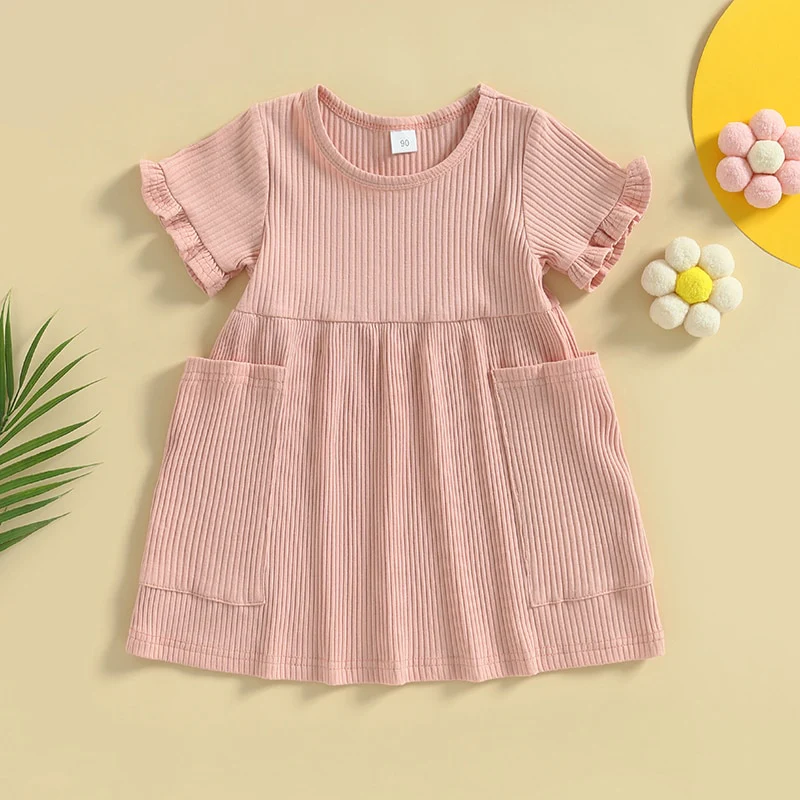 Nola - Girls Dress Short Sleeve with Pockets