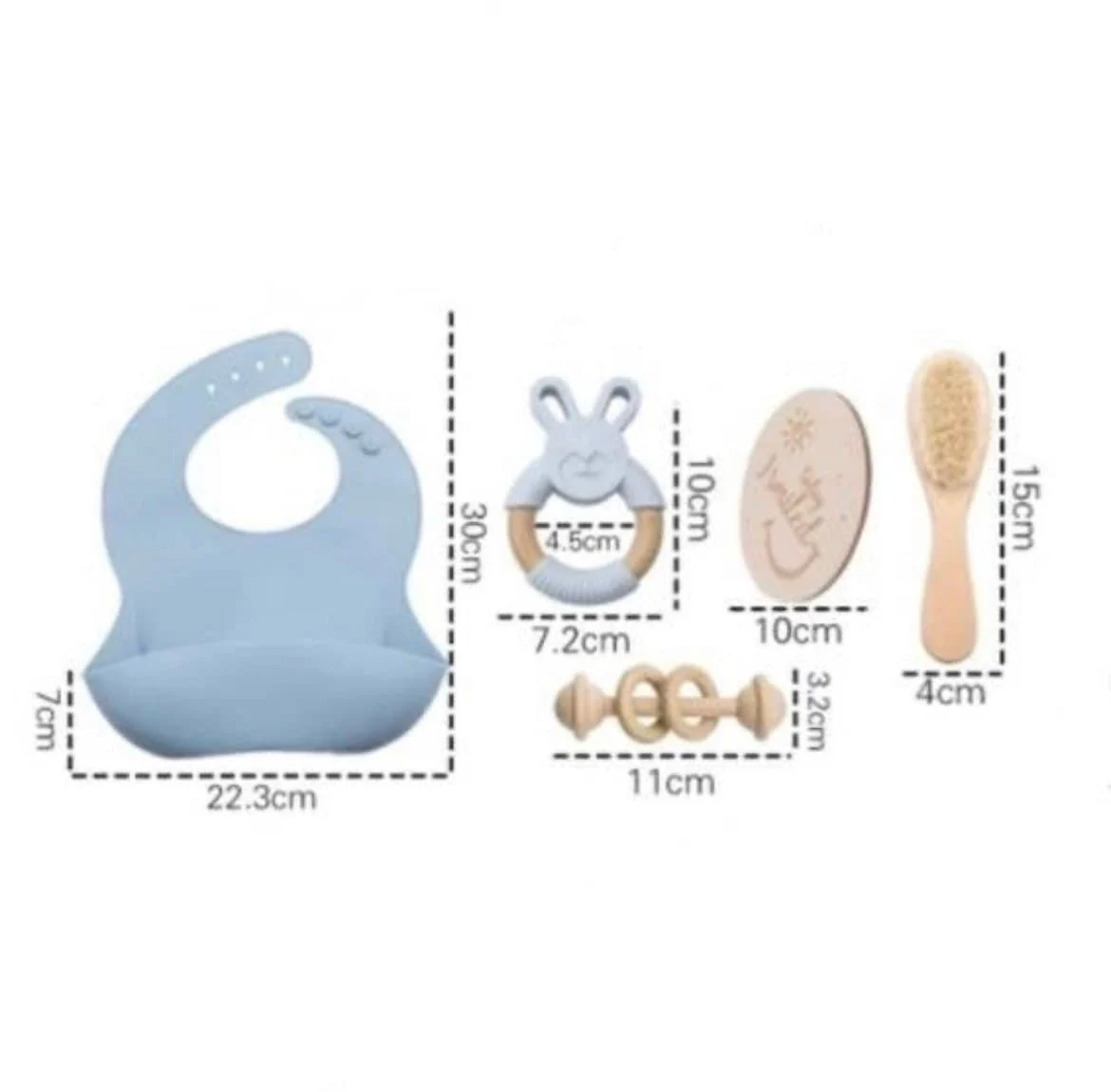 Newborn Baby Hamper  |  Silicone Gift Set | Baby Boy Hamper | Silicone Bib | Baby Boy Gift Box, Pink Baby Gift Box, Unisex Baby Gift