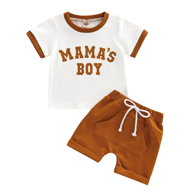 Mama's Boy Summer Set - 0-24M Infant Baby Boys 2Pcs