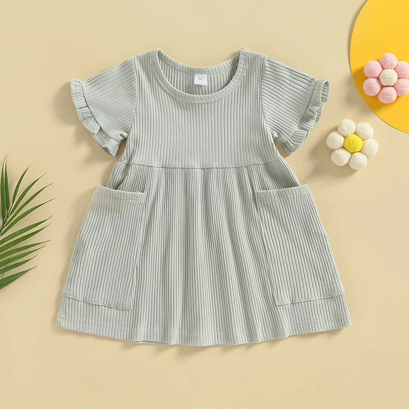 Nola - Girls Dress Short Sleeve with Pockets