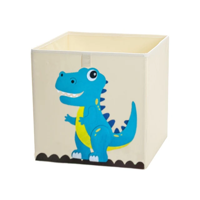 Liddy - Neutral Storage Toy Box for Kids - Folding Animal Toy Storage Cube