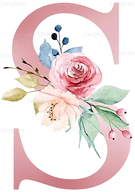 Personalised Pillow Cases Custom Initial Flower with Name Cushion Cover