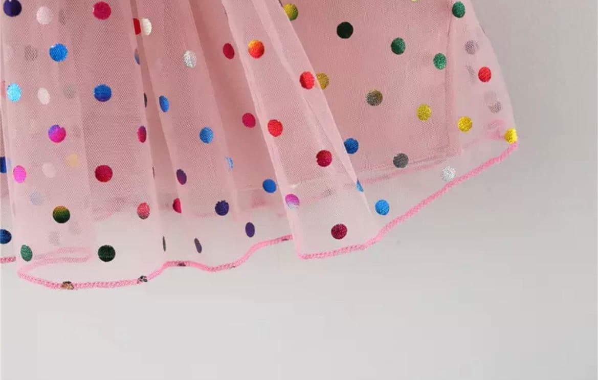 Girls Confetti Dress - Ivory