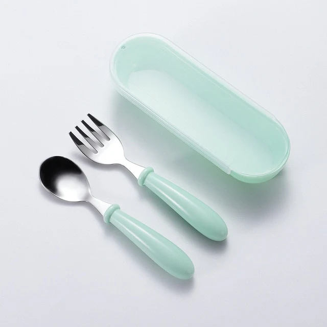 Personalised Cutlery Set - Baby Name Feeding Spoon Fork