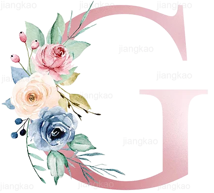 Personalised Pillow Cases Custom Initial Flower with Name Cushion Cover