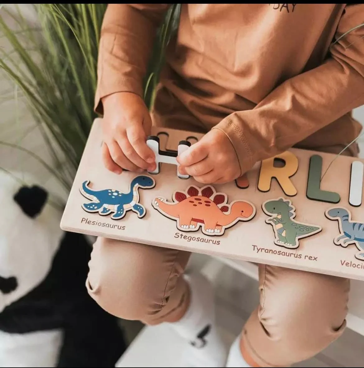 Wooden Name Puzzle - Personalized Name Puzzle Toy Gift