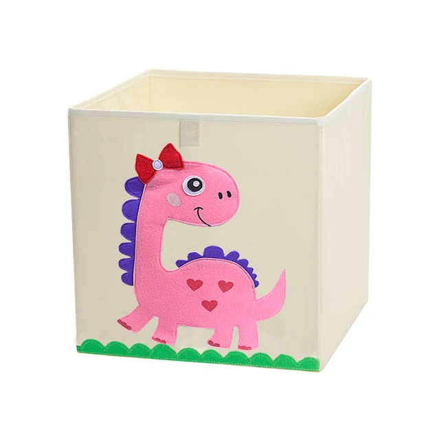 Liddy - Neutral Storage Toy Box for Kids - Folding Animal Toy Storage Cube