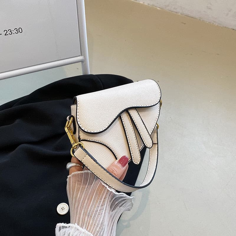 Toddler Girls Designer Bag - Mini Saddle Bag