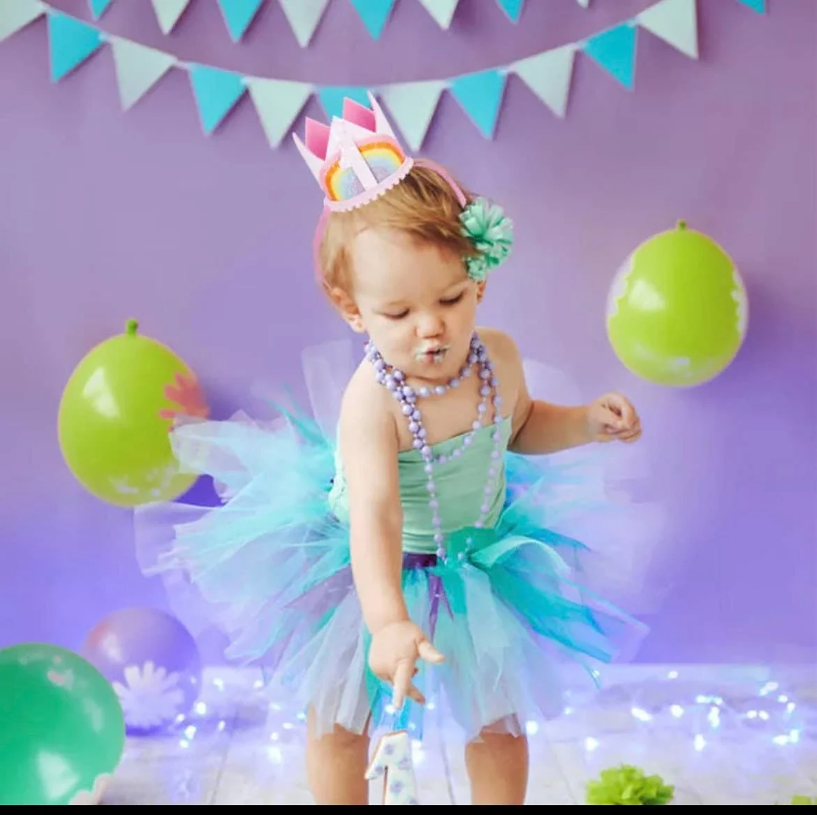 Zara - Baby Rainbow Lace Romper