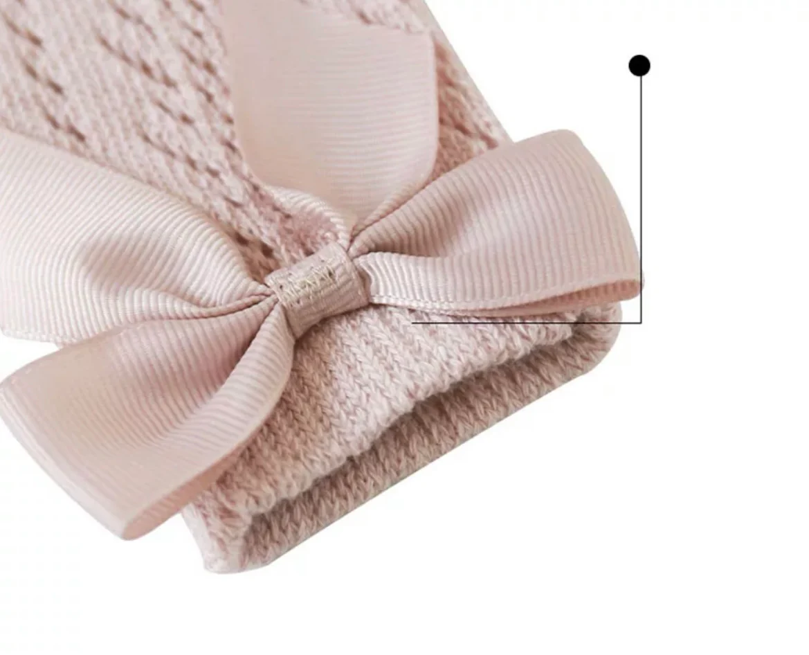 Crochet Girls Socks - Spanish Style Girls Socks - Linen Beige