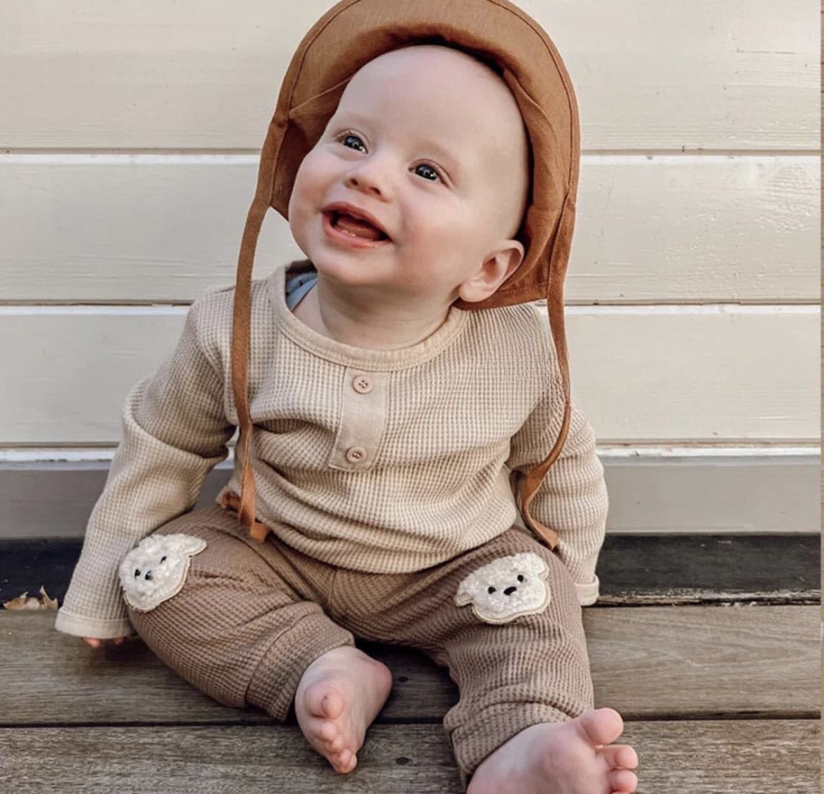 Baby Waffle Knit Cotton Beat Leggings