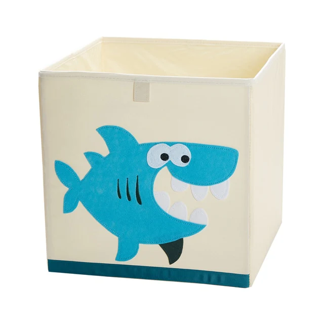 Liddy - Neutral Storage Toy Box for Kids - Folding Animal Toy Storage Cube