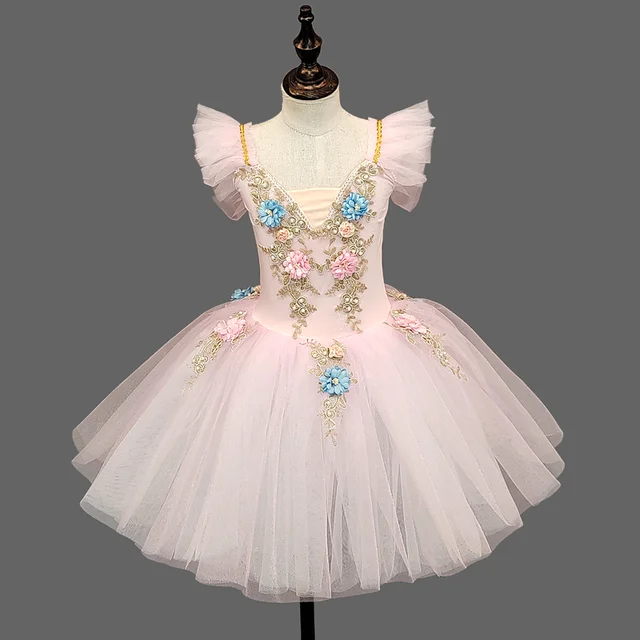 Girls Ballet Dress - Princess style with tulle skirt