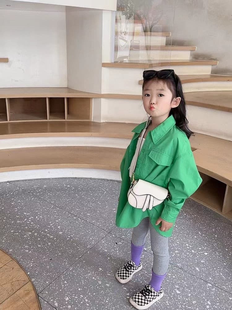 Toddler Girls Designer Bag - Mini Saddle Bag