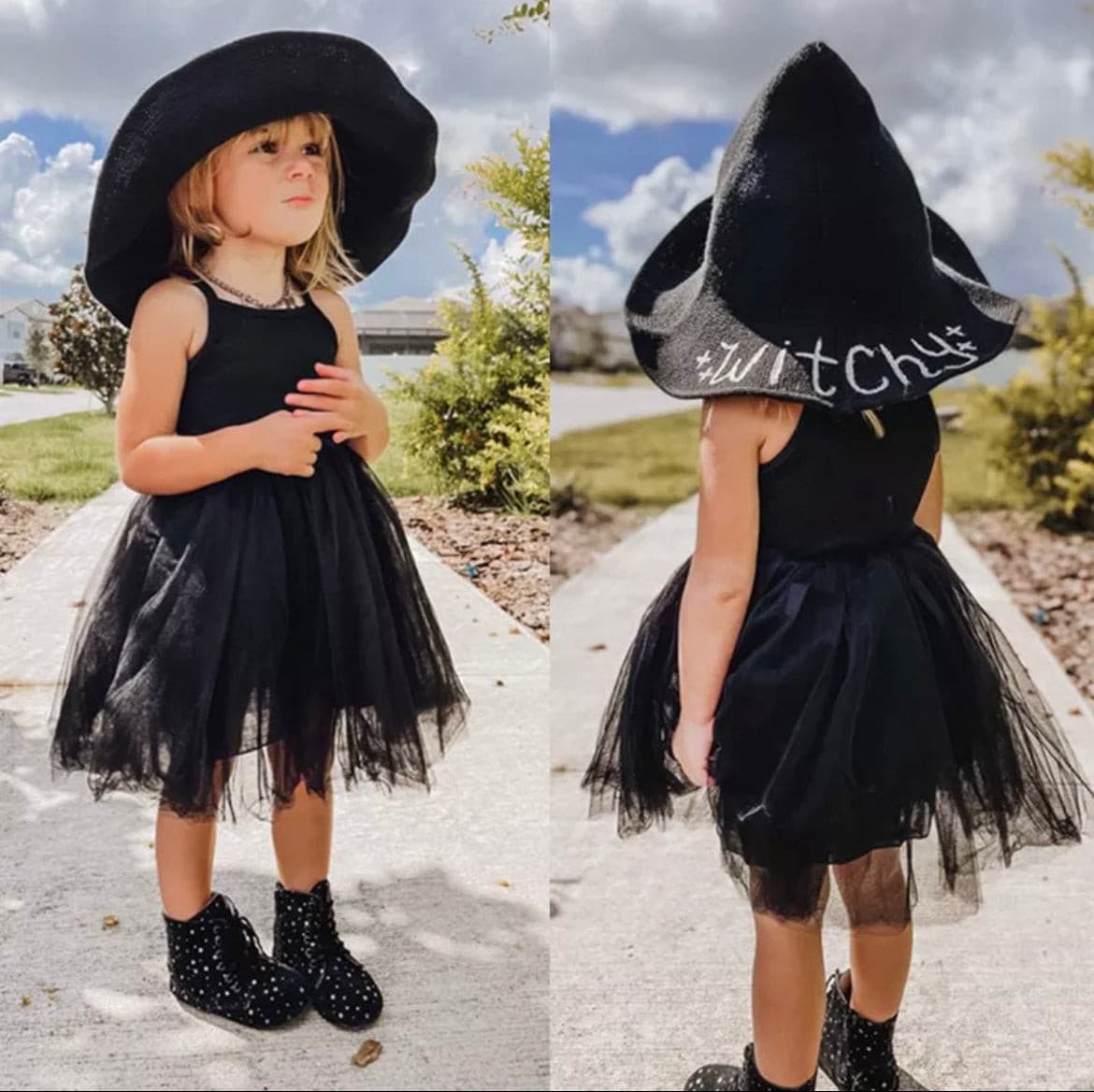 Mila- Black Singlet Dress with Tulle Tutu