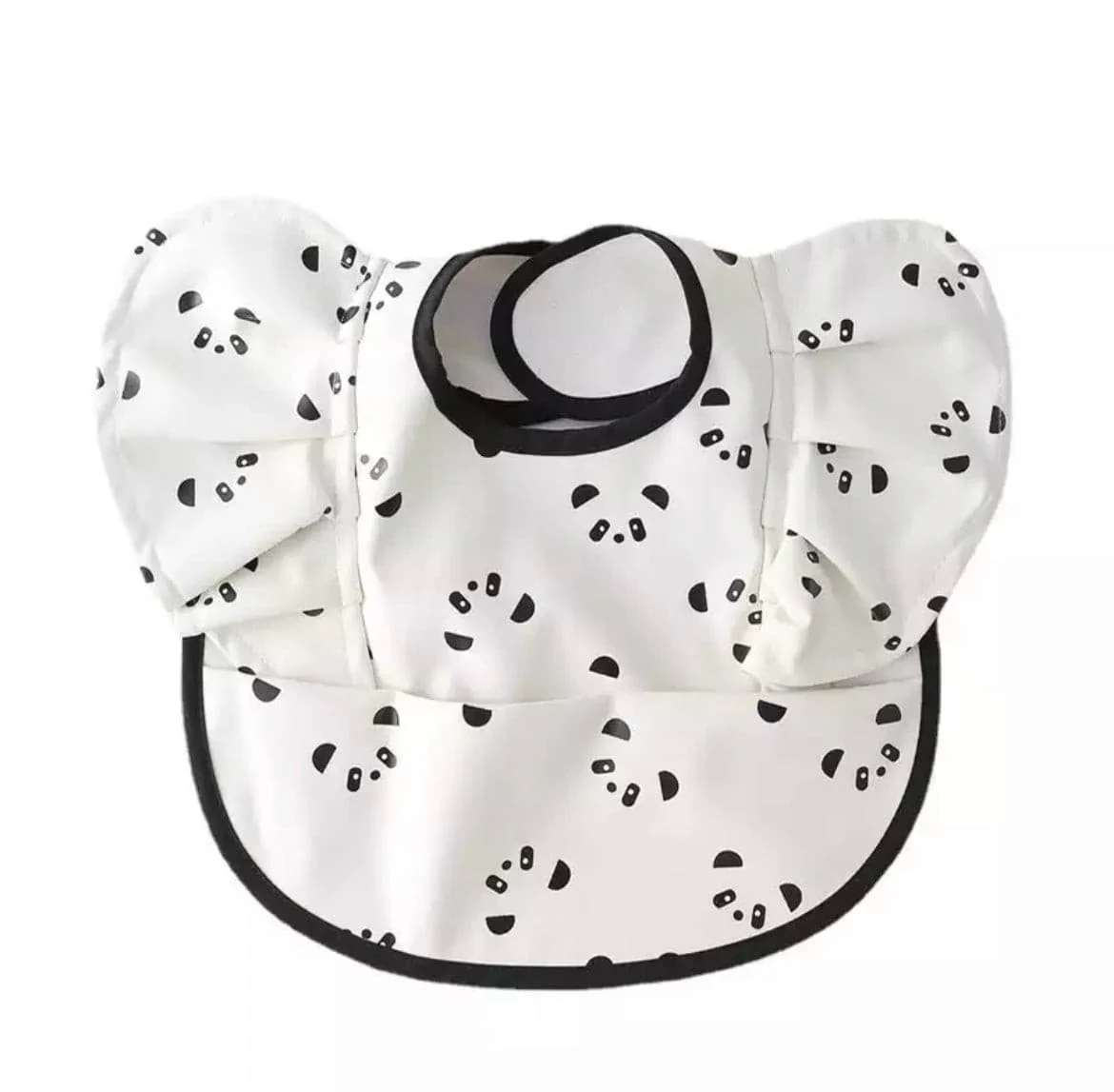 Waterproof Baby Bib- White and Black Panda