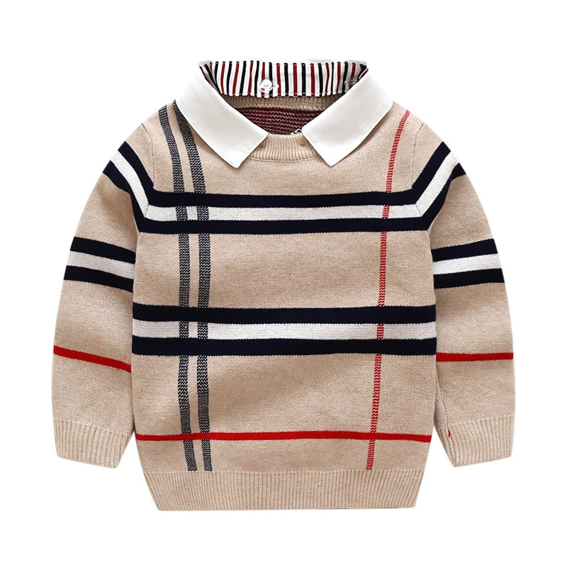 Designer Looks - Boys Knitted Sweater, 1-8T Toddler