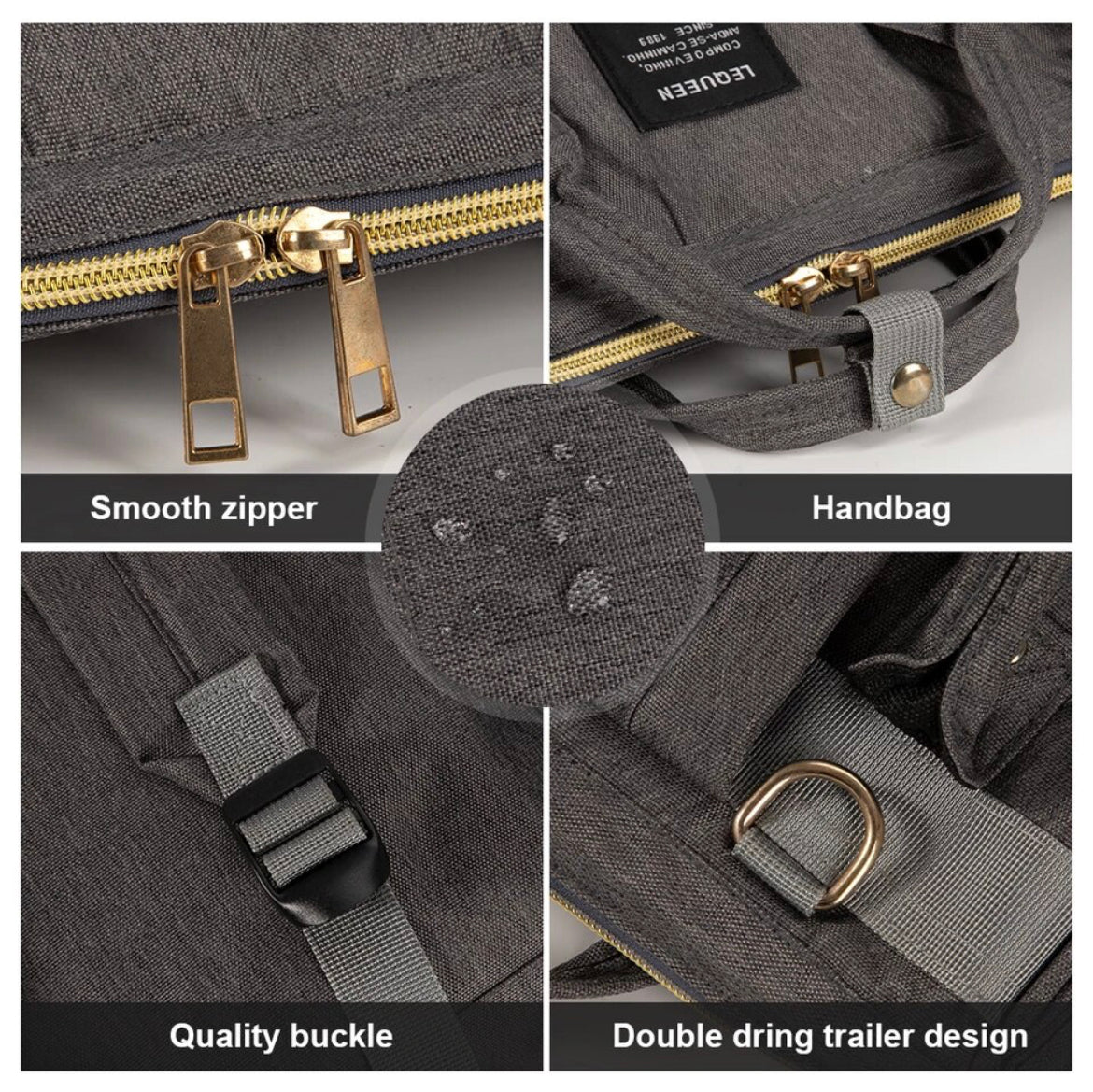 Leopard Nappy Bag - Baby Backpack