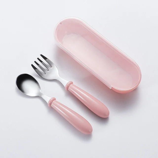 Personalised Cutlery Set - Baby Name Feeding Spoon Fork