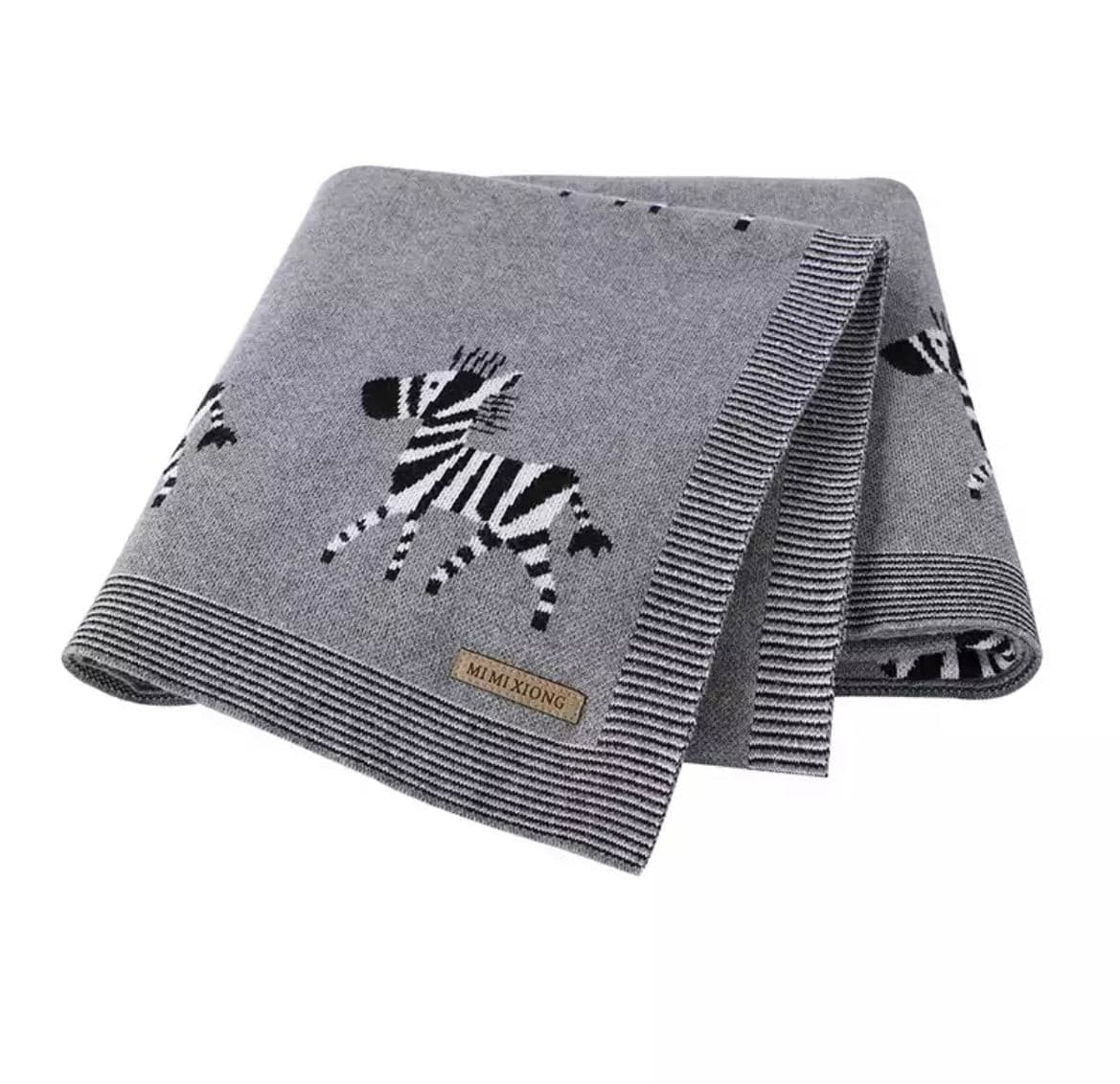 Baby Blanket 100% Cotton - Animal Print