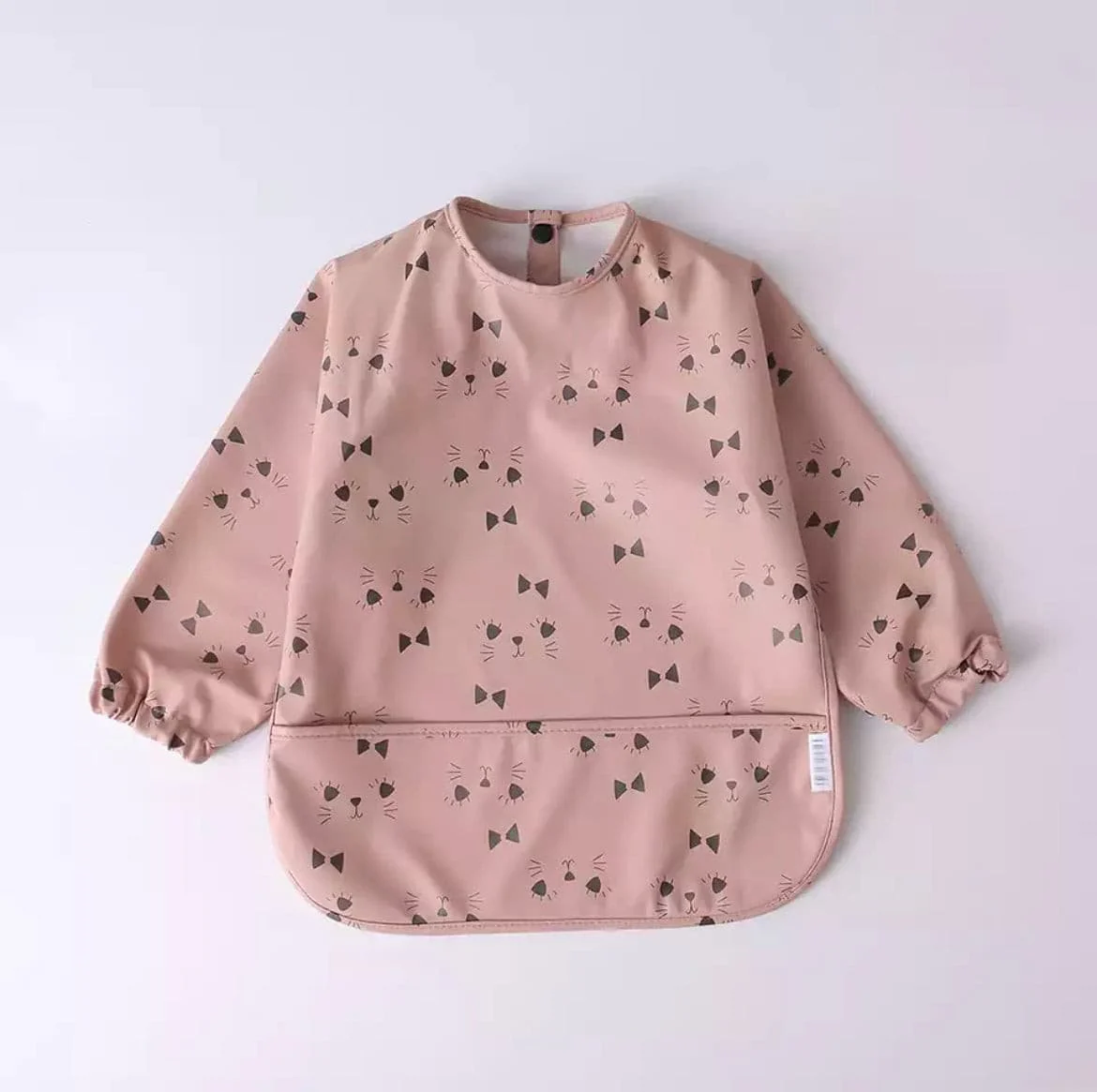 Pink Panda - Toddler & Baby Long Sleeve Waterproof Apron Smock Bib