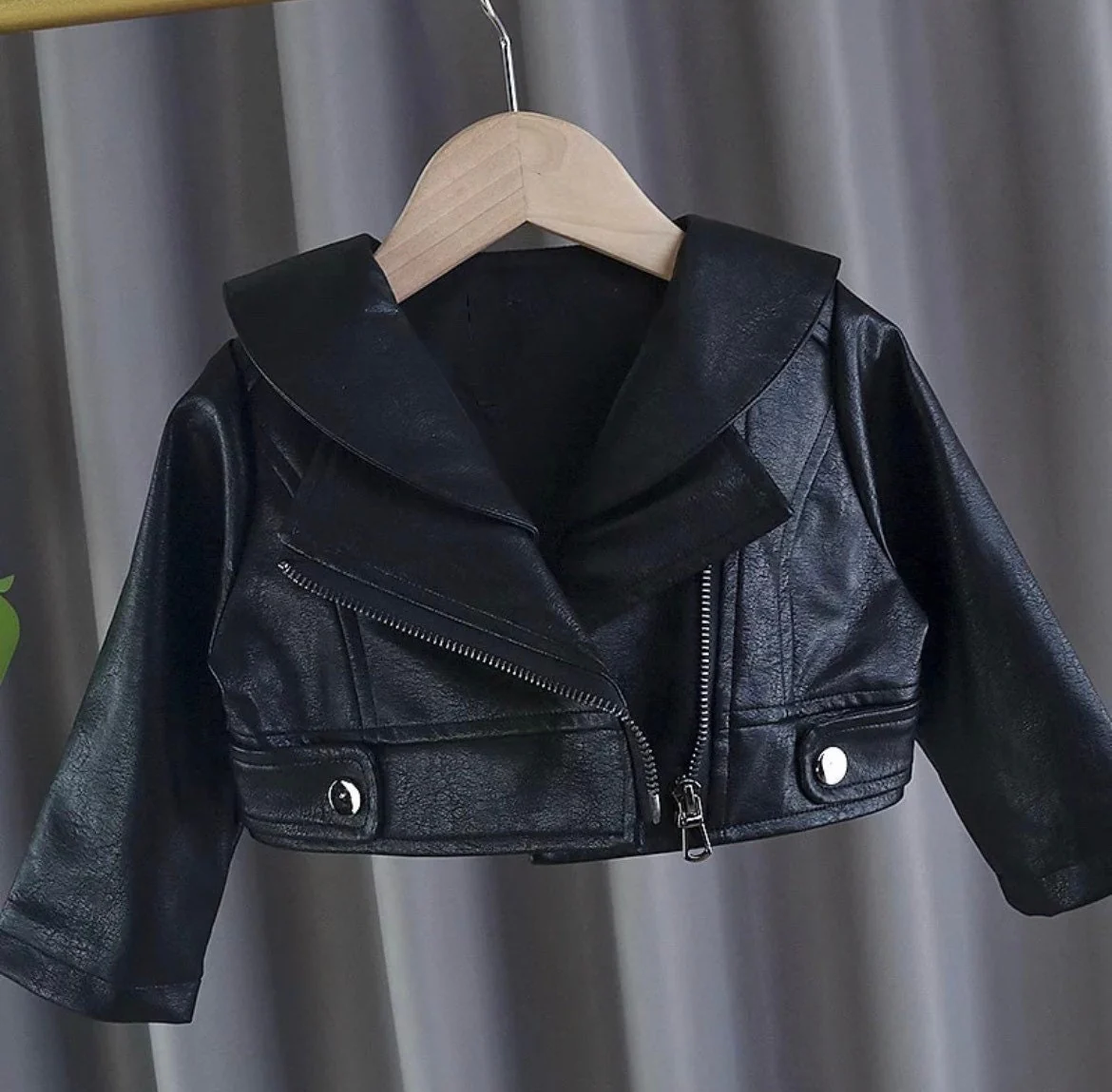 Black Rocker Tutu Dress with Leather Jacket in size 9 months to 5 years