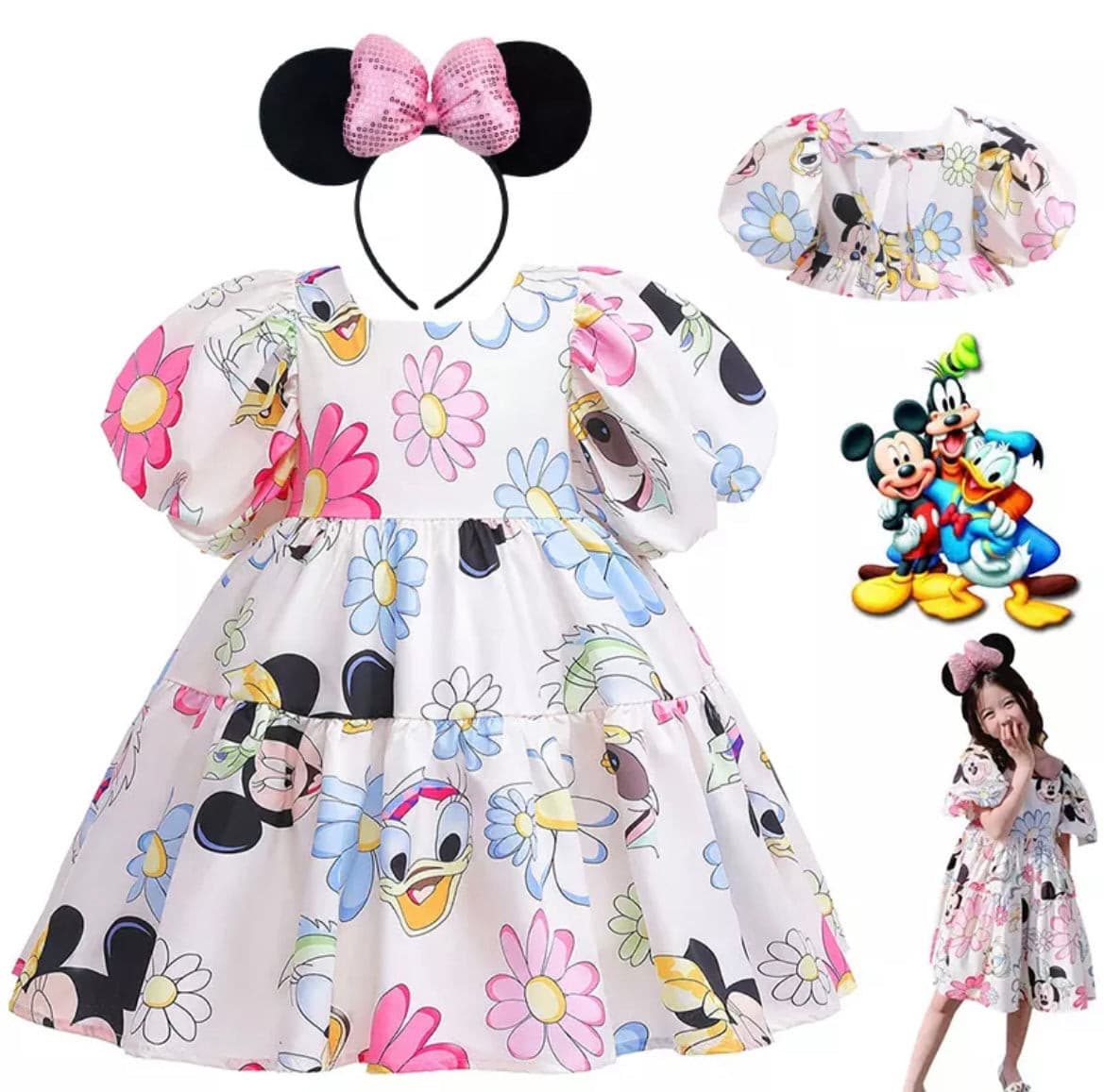 Minnie & Daisy  Dress - 18 months to 8T