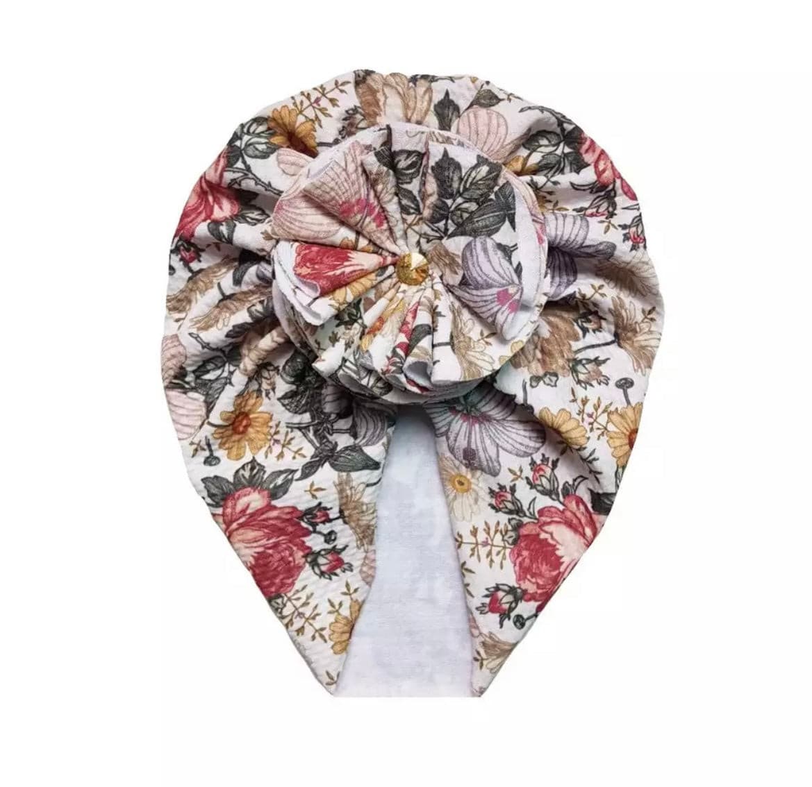 Baby Stretchy Flower Turban - Floral