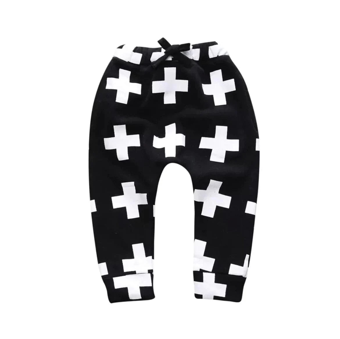 Baby Cross Harem Pants - Black