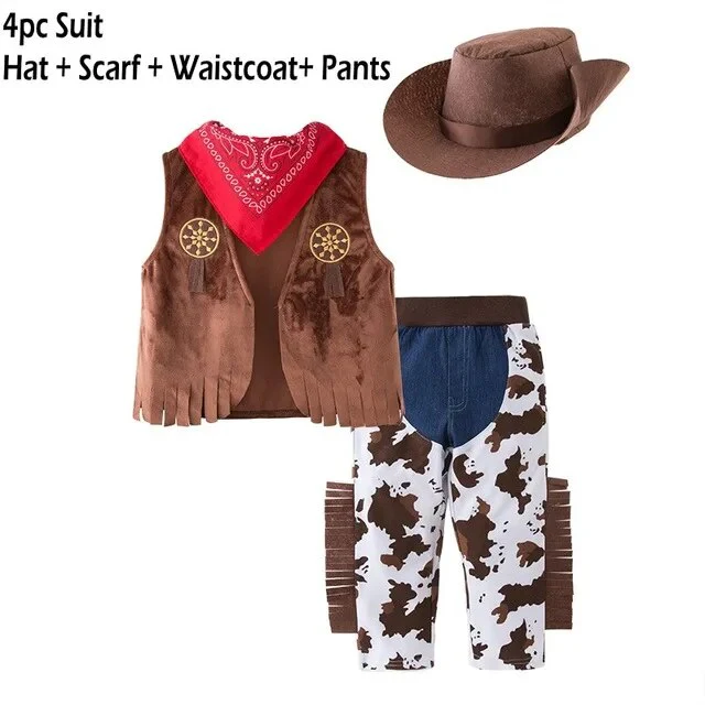 Baby Boy Cowboy Costume?0-10Y, Cowboy Cosplay , Halloween Costume