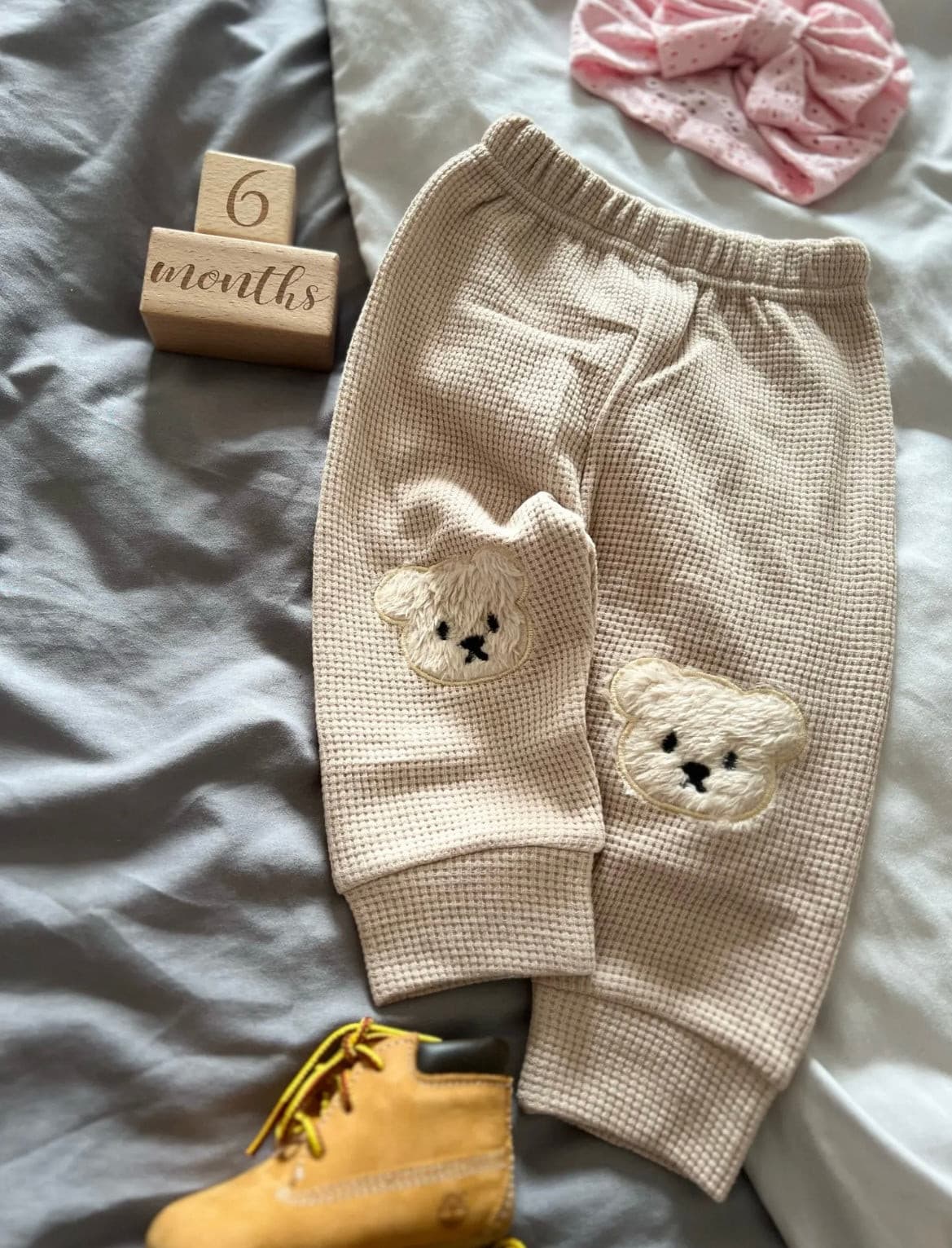 Baby Waffle Knit Cotton Beat Leggings