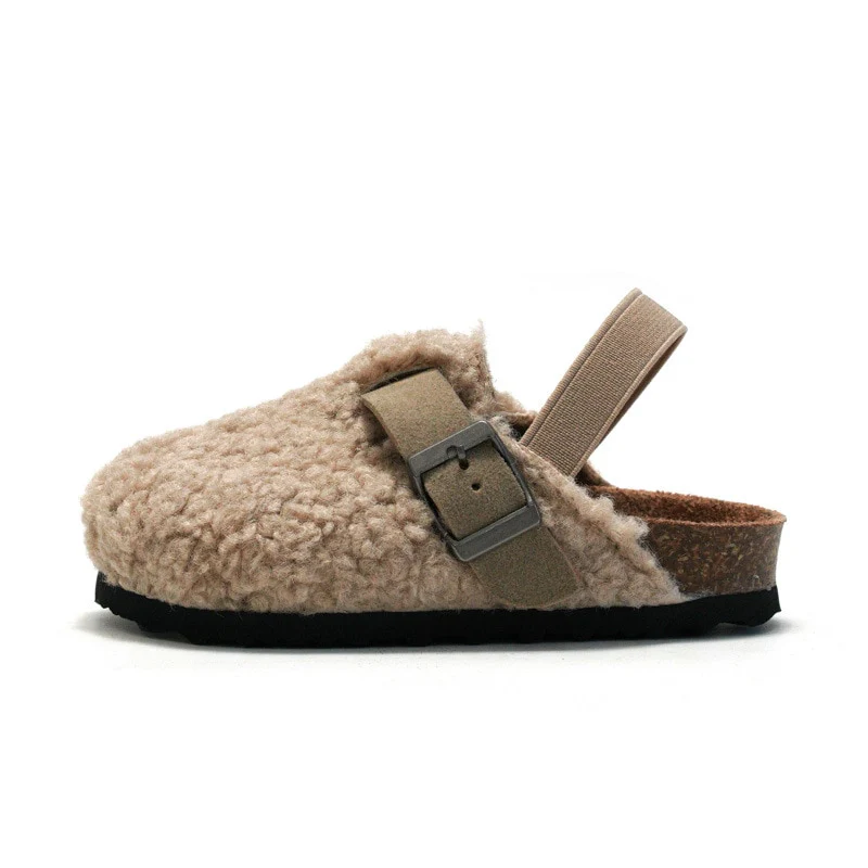 Kids Fuzzy Slides - Fuzzy Slippers