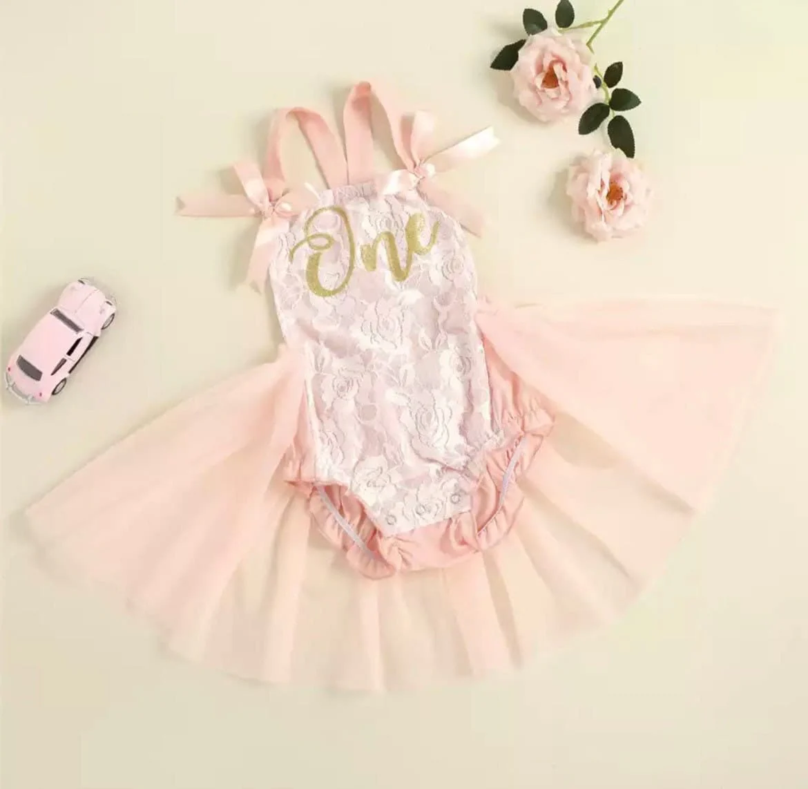 Princess Baby Dress, Girls First Birthday Dress, Girls 1 Year Outfit, Baby Girl Tutu Dress,  Cake Smash Outfit, First Birthday Romper