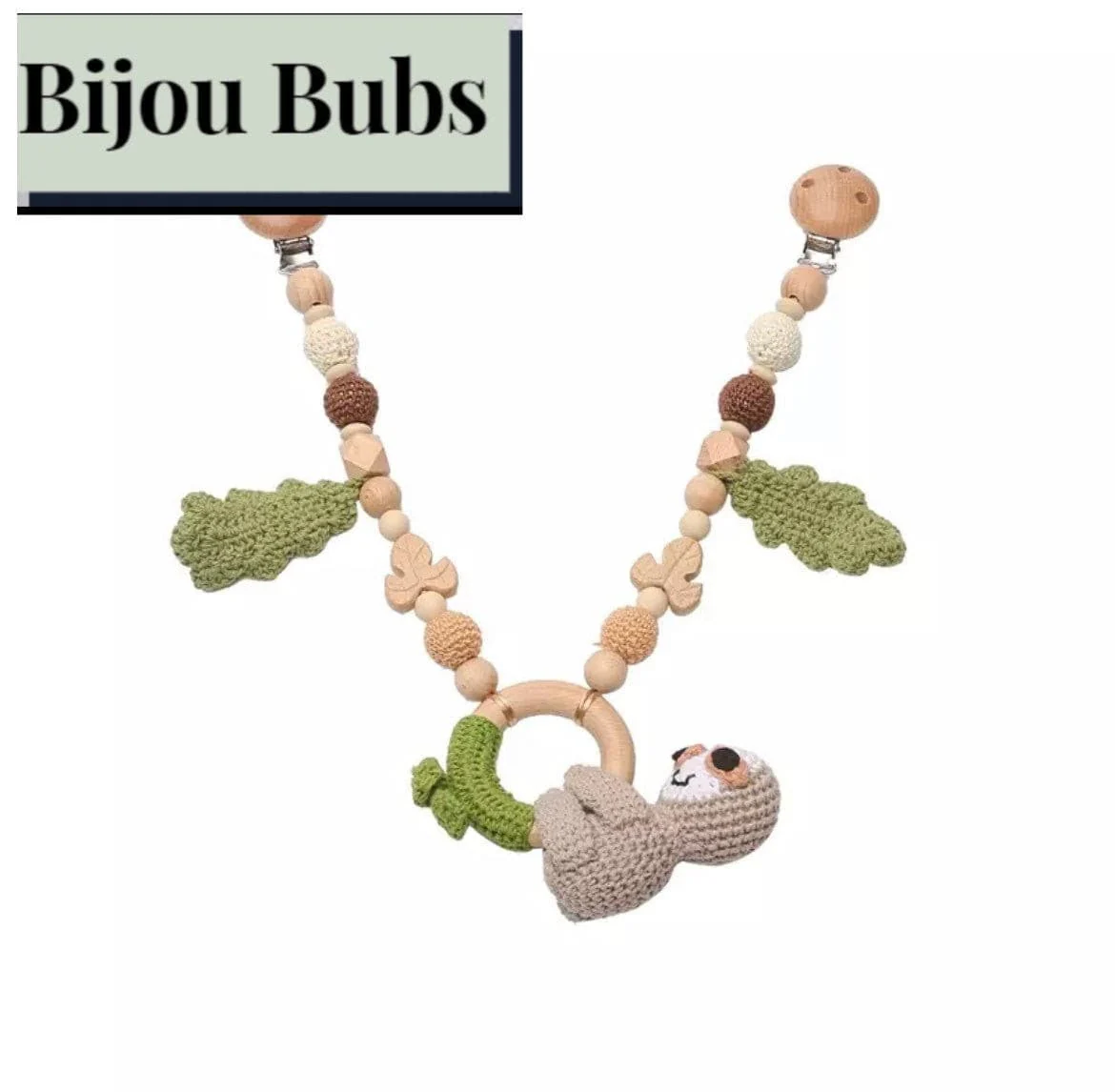 Crochet Pram Garland Toy with Clip