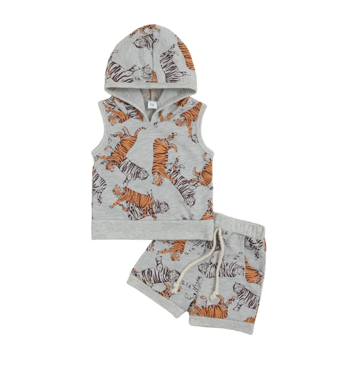 Boys Tiger Hoodie Set