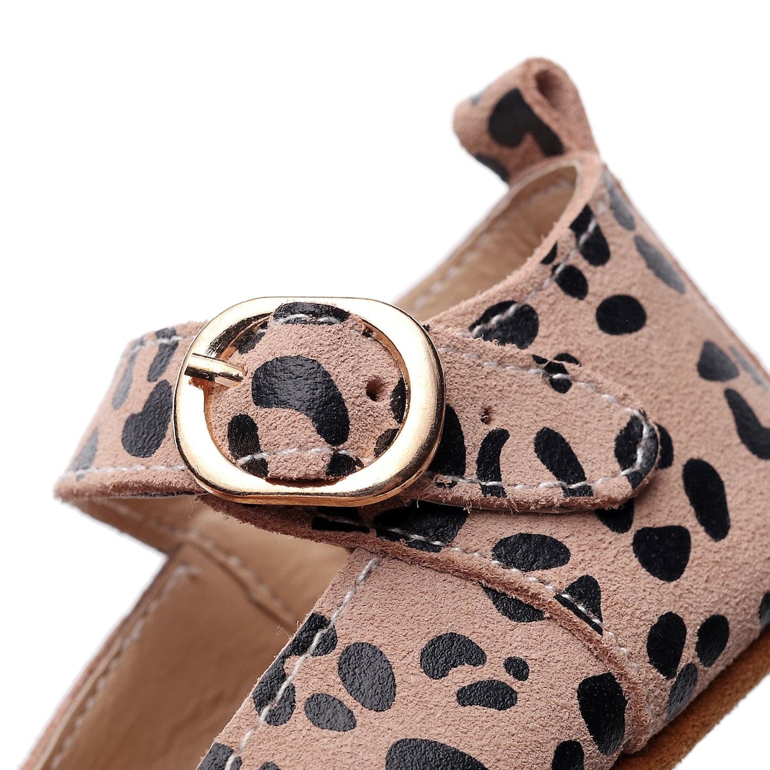 Urban Mary Janes - Genuine Leather Baby Girls Shoes First Walkers - Leopard