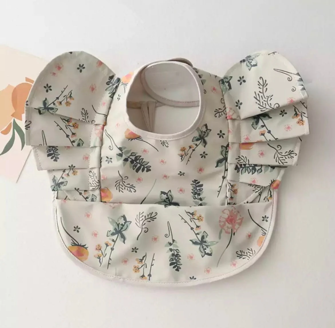 Waterproof Spill Baby Bib with Frills