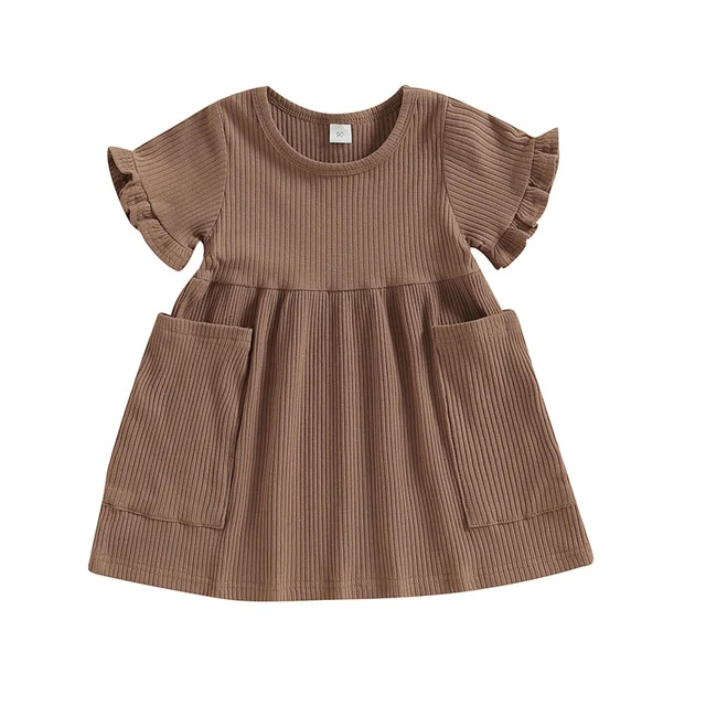 Nola - Girls Dress Short Sleeve with Pockets