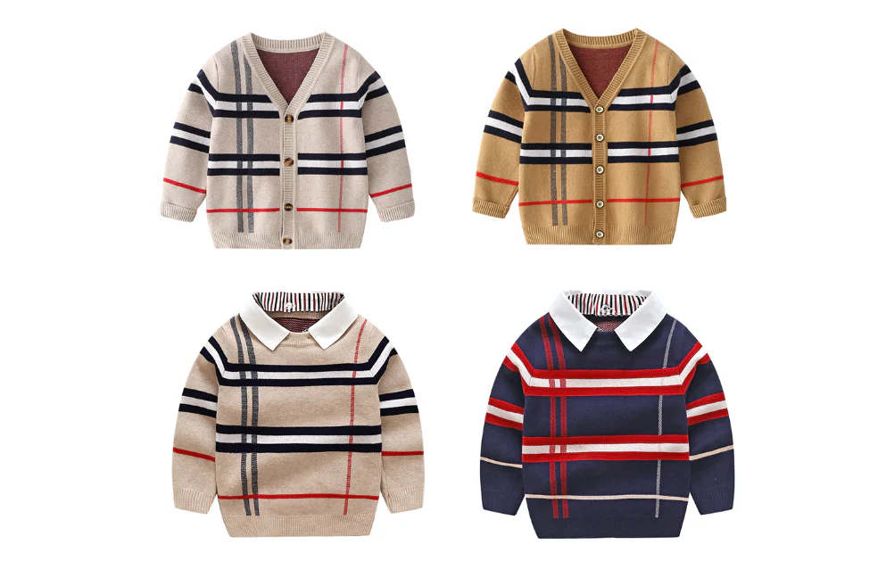 Designer Looks - Boys Knitted Sweater, 1-8T Toddler