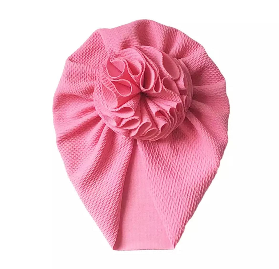 Ruched Flower Turban