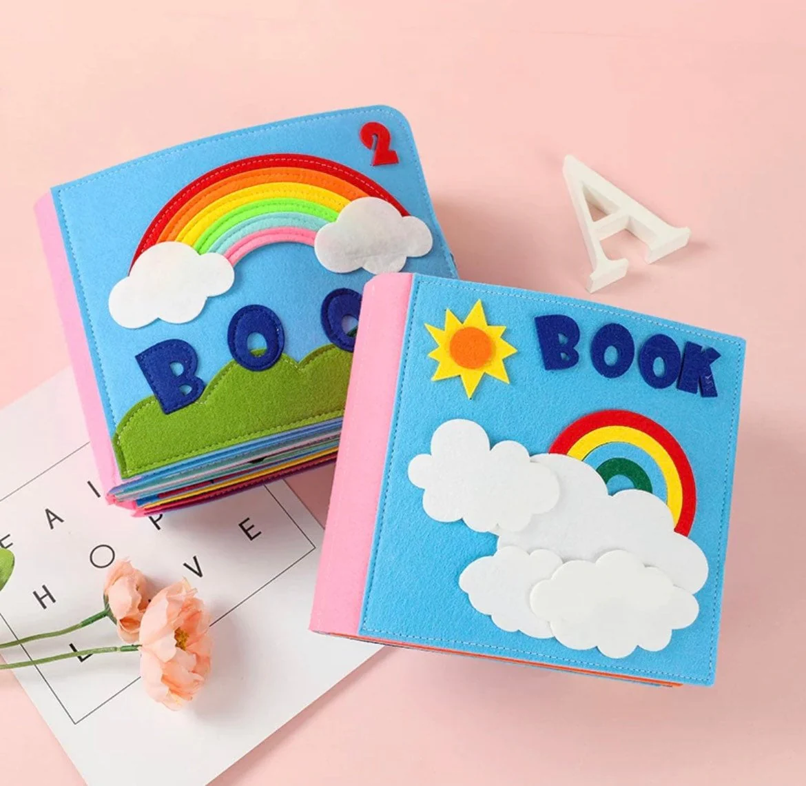 Montessori Busy Book- Baby Educational Busy Book Toy , Felt Quiet Book