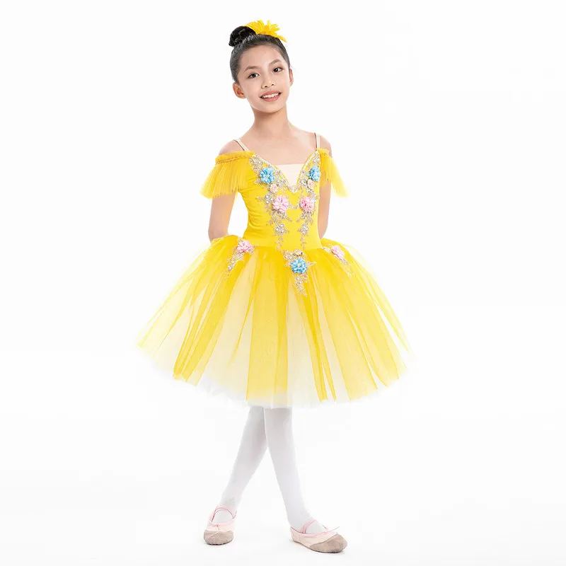Girls Ballet Dress - Princess style with tulle skirt