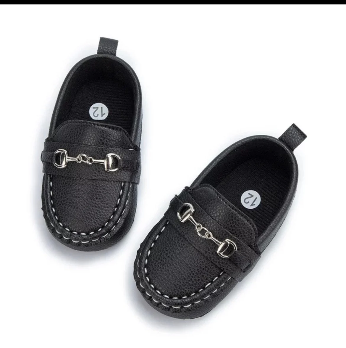 Boys Moccasin Loafers - Black