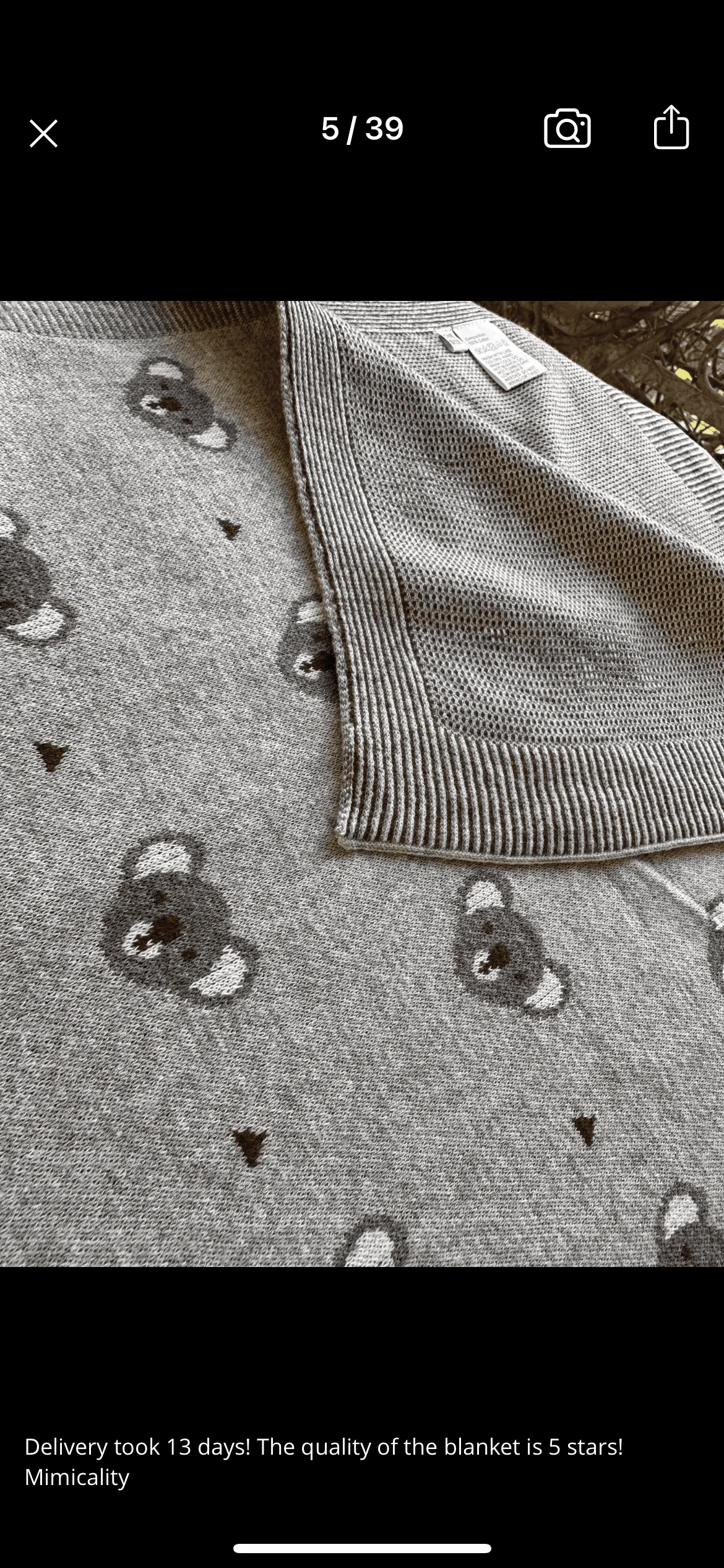 Baby Blanket 100% Cotton - Animal Print