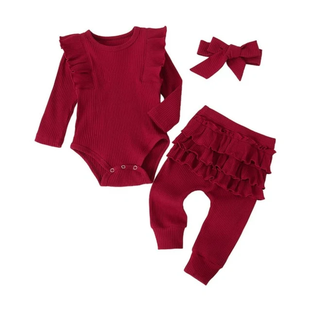 Girls Ruffle Tracksuit Set